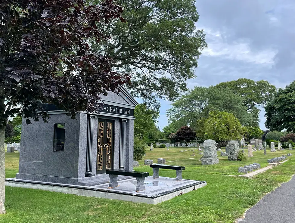mausoleum in mount pleasant cemetery long island